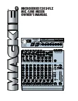 Mackie 1202-VLZ Pro Owner'S Manual preview