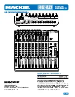 Предварительный просмотр 5 страницы Mackie 1402-VLZ3 Specifications