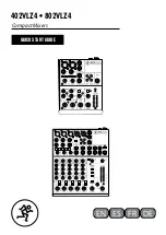 Preview for 1 page of Mackie 402VLZ4 Quick Start Manual