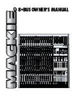 Mackie 8-submaster mixer Owner'S Manual preview