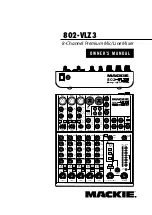 Mackie 802-VLZ3 Owner'S Manual preview