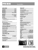 Preview for 3 page of Mackie 808S Technical Specifications