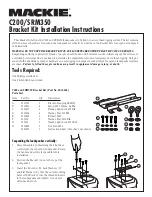 Mackie C200 Installation Instructions preview