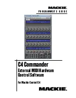 Mackie C4 Commander Programming Manual preview