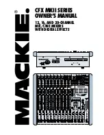 Mackie CFX 12 Owner'S Manual preview