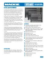 Mackie CFX MKII Brochure & Specs preview