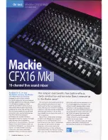 Mackie CFX16 MkII Brochure предпросмотр