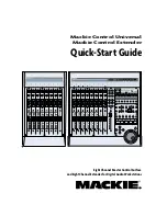 Preview for 1 page of Mackie Control Universal/Control Extender Quick Start Manual