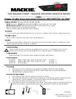 Preview for 27 page of Mackie FAST RECOVERY M-1200 Service Manual