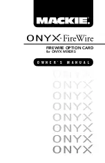 Предварительный просмотр 1 страницы Mackie FireWire User Manual