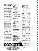 Preview for 6 page of Mackie FR Series M-1200 Architects And Engineers Specifications