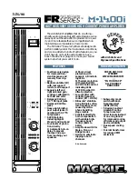 Mackie FR Series M-1400i Brochure preview