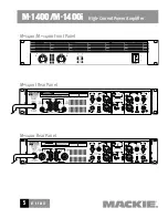 Предварительный просмотр 5 страницы Mackie FR Series M-1400i Specifications