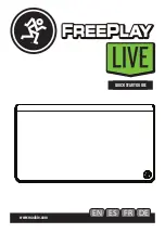 Preview for 1 page of Mackie FreePlay LIVE Quick Start Manual