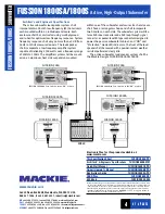 Preview for 4 page of Mackie FUSSION 1800SA Specification