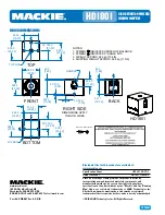 Preview for 5 page of Mackie HD 1801 Specifications