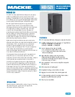 Mackie HD1521 Brochure предпросмотр