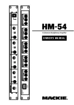 Предварительный просмотр 1 страницы Mackie HM-54 User Manual