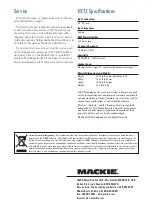 Preview for 4 page of Mackie Hotwire EX12 Owner'S Manual