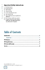 Preview for 2 page of Mackie hotwire PB-1 Owner'S Manual