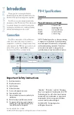 Preview for 2 page of Mackie hotwire PB-4 Owner'S Manual