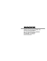 Предварительный просмотр 20 страницы Mackie HR824 MK2 Owner'S Manual