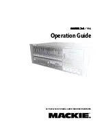 Preview for 1 page of Mackie MDR 24 Operation Manual