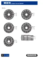 Preview for 4 page of Mackie Monitor Series MR3STK Specifications