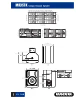 Preview for 5 page of Mackie Monitor Series MR3STK Specifications