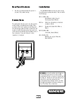 Preview for 4 page of Mackie Monitor Series MR5S Quick Start Manual