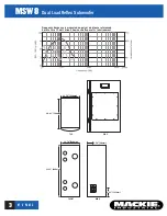 Preview for 3 page of Mackie Monitor Series MSW8 Specifications