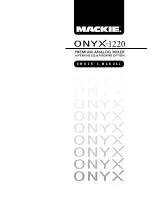 Mackie Onyx 1220 Owner'S Manual preview