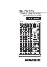 Mackie ONYX-820i Owner'S Manual preview