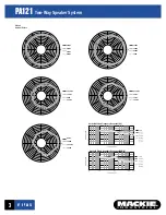 Предварительный просмотр 3 страницы Mackie PA121 Specifications