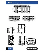 Предварительный просмотр 5 страницы Mackie PA121 Specifications