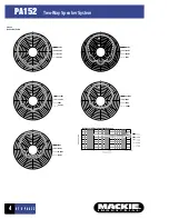 Preview for 4 page of Mackie PA152 Specifications