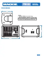 Preview for 4 page of Mackie PPM1008 Specifications