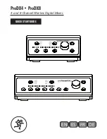 Mackie ProDX4 Quick Start Manual preview