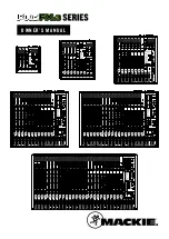 Preview for 1 page of Mackie ProFXv3 Series Owner'S Manual