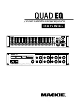 Mackie QUAD EQ Owner'S Manual preview