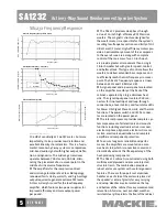 Предварительный просмотр 5 страницы Mackie SA1232 Brochure