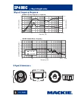 Preview for 5 page of Mackie SP400C Specfications