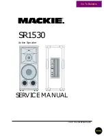 Preview for 1 page of Mackie SR1530 Service Manual