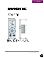 Mackie SR1530 Service Manual предпросмотр