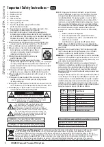 Preview for 2 page of Mackie SRM 150 Compact Quick Start Manual