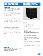 Mackie SRM1801 Brochure & Specs preview