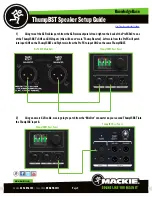 Preview for 3 page of Mackie Thump15BST Setup Manual