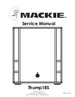 Mackie Thump18S Service Manual preview