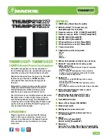 Preview for 34 page of Mackie THUMP212XT Owner'S Manual