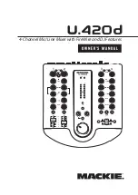 Mackie U.40d Owner'S Manual preview